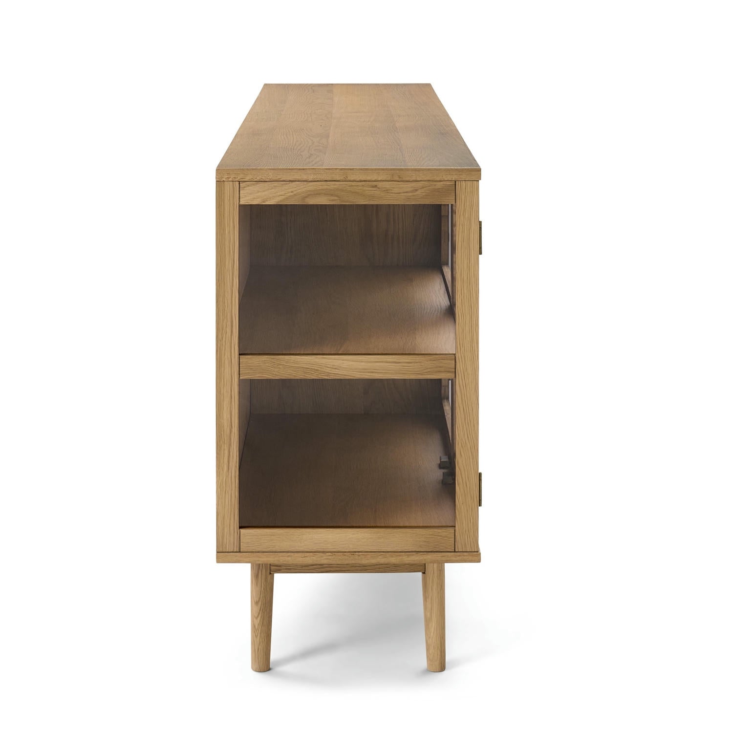 Svendborg Sideboard mit 4 Glastüren - 180 cm breit - Wildeiche Natur