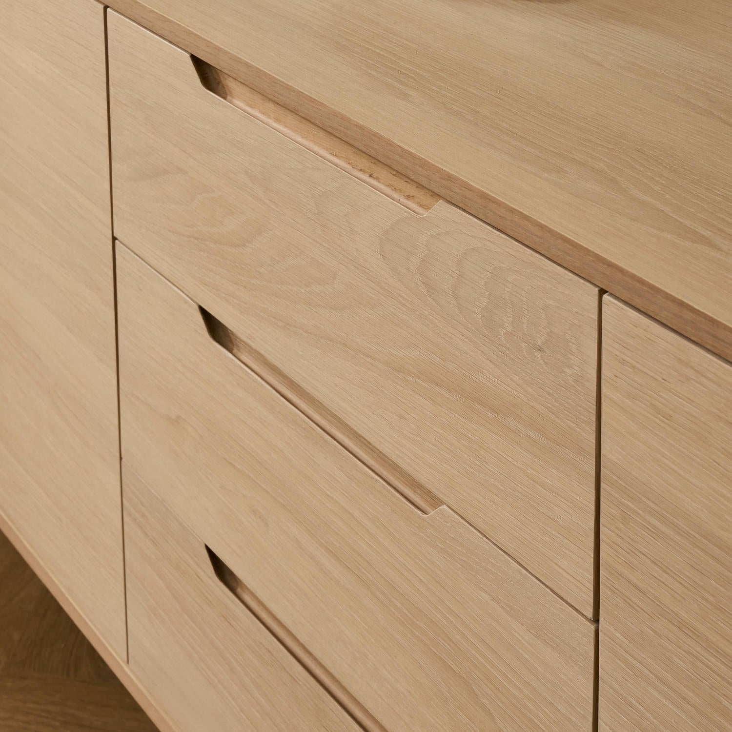 Kerteminde Sideboard mit 3 Türen - 213 cm breit - Eiche Weiß geöltes