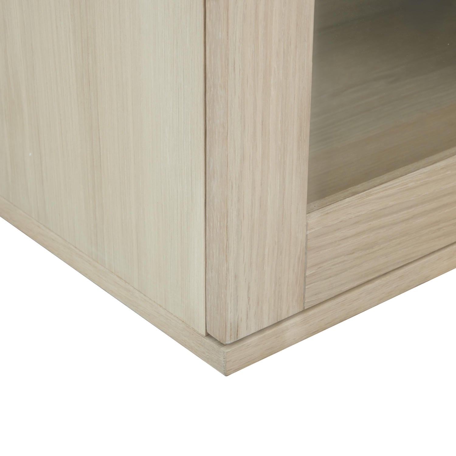 Kerteminde Wandschrank mit LED-Beleuchtung - 160 cm breit - Eiche Weiß geöltes