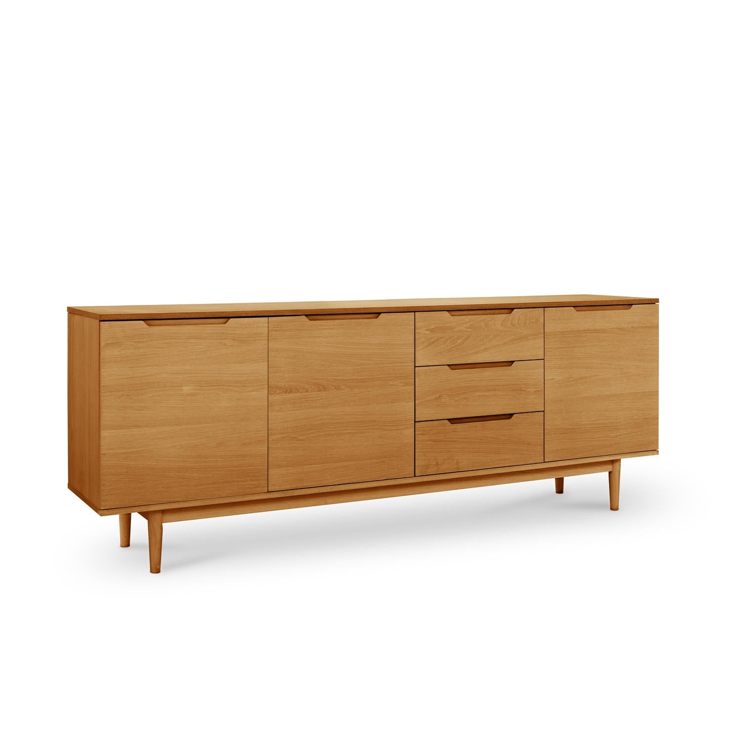 Kerteminde Sideboard mit 3 Türen - 213 cm breit - Wildeiche Natur