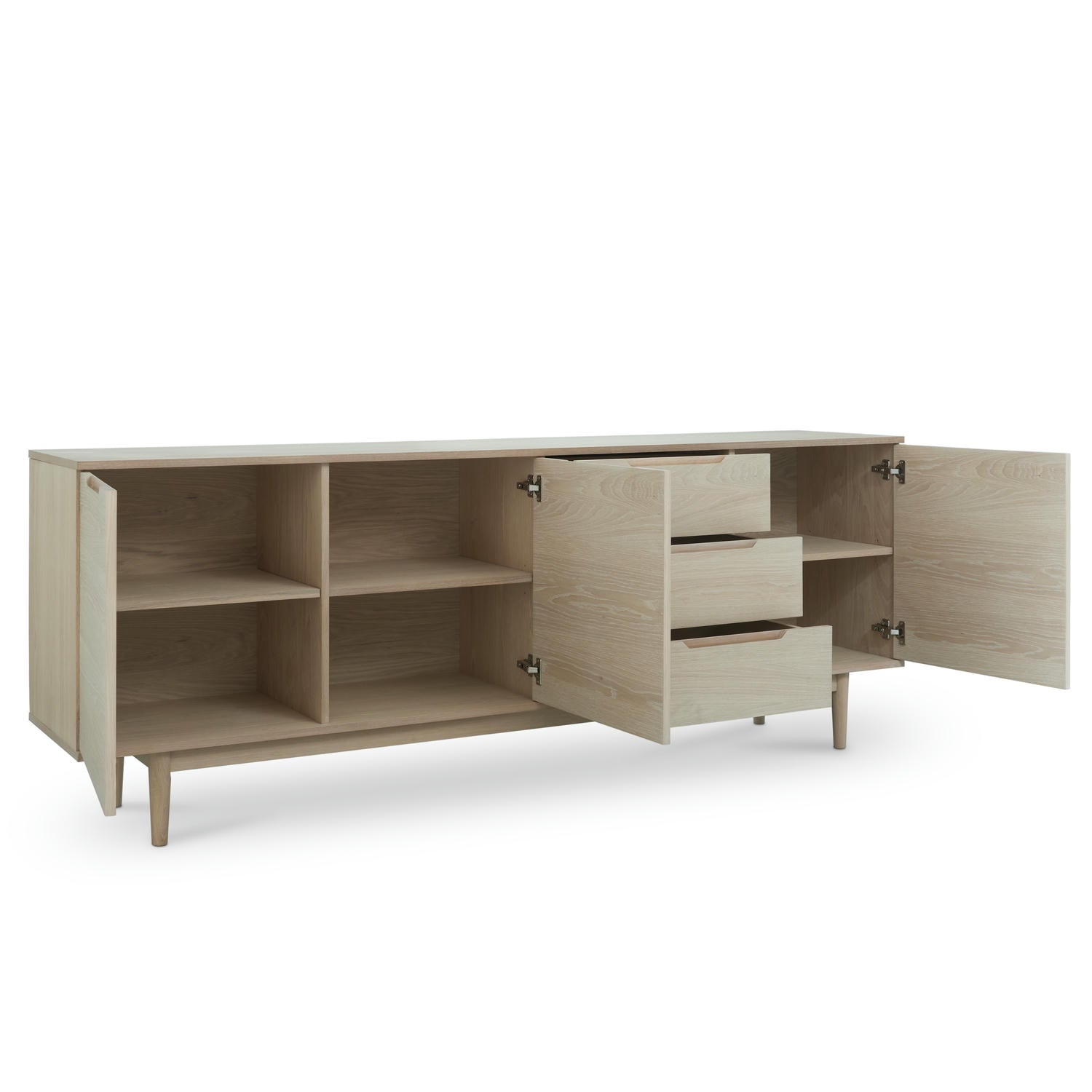 Kerteminde Sideboard mit 3 Türen - 213 cm breit - Eiche Weiß geöltes