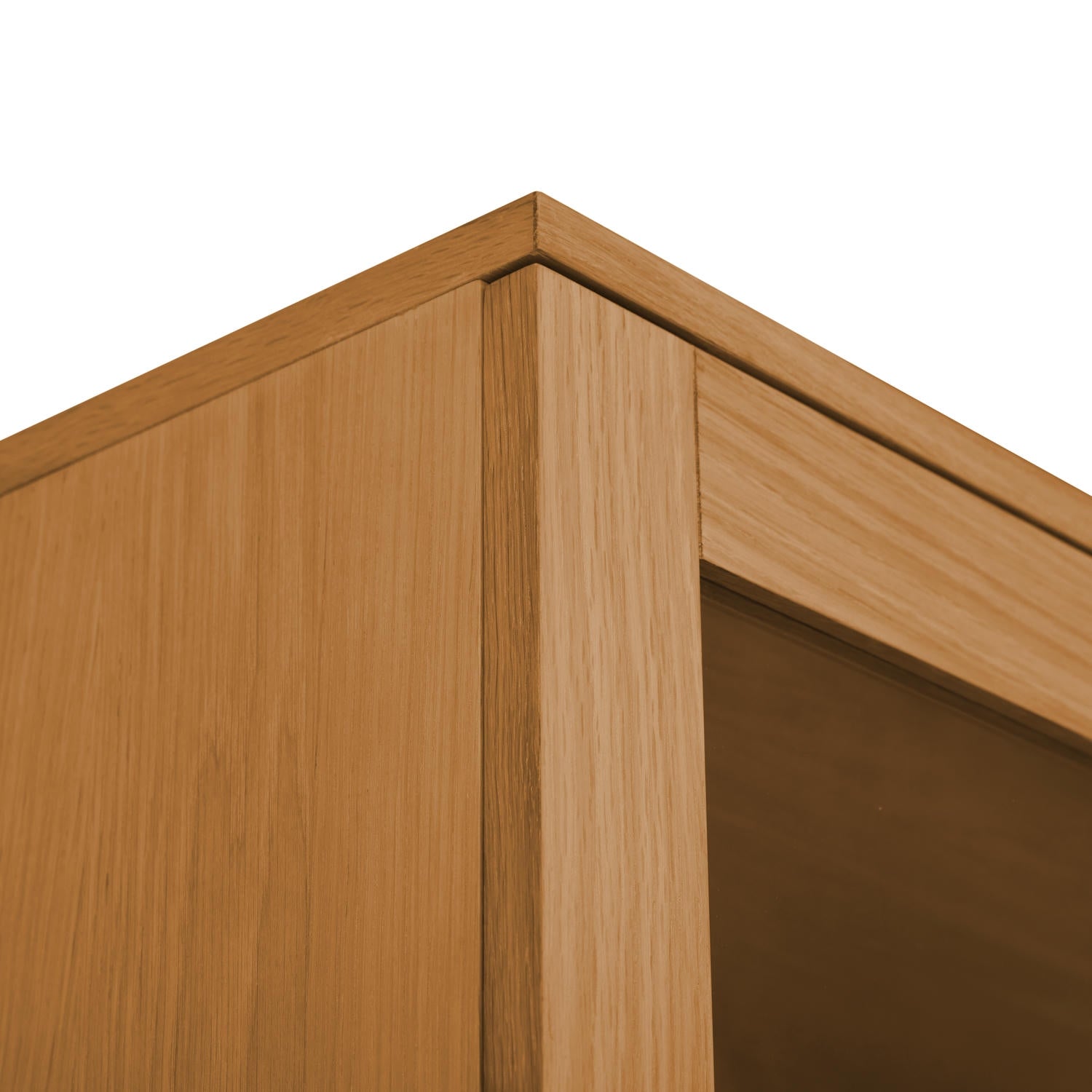 Kerteminde Highboard mit LED-Beleuchtung - 124 cm breit - Wildeiche Natur - FURNHOUSE