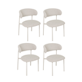4er Set Esszimmerstühle - Beige - FURNHOUSE