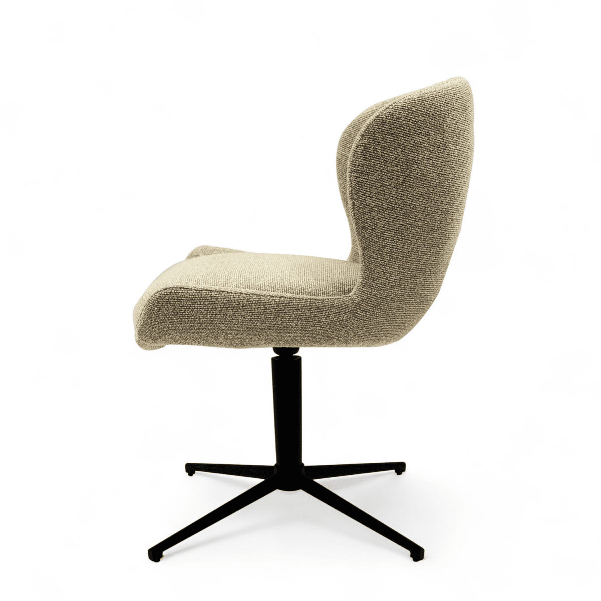 4er Set Esszimmerstühle - Drehbar - Beige - FURNHOUSE