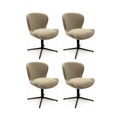 4er Set Esszimmerstühle - Drehbar - Beige - FURNHOUSE