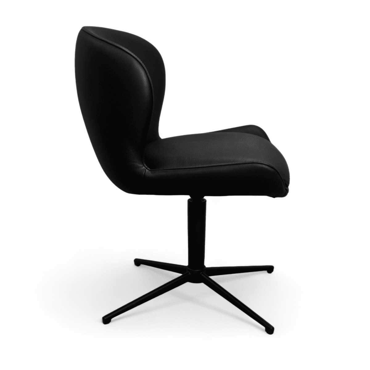 4er Set Esszimmerstühle - Drehbar - Schwarz - FURNHOUSE