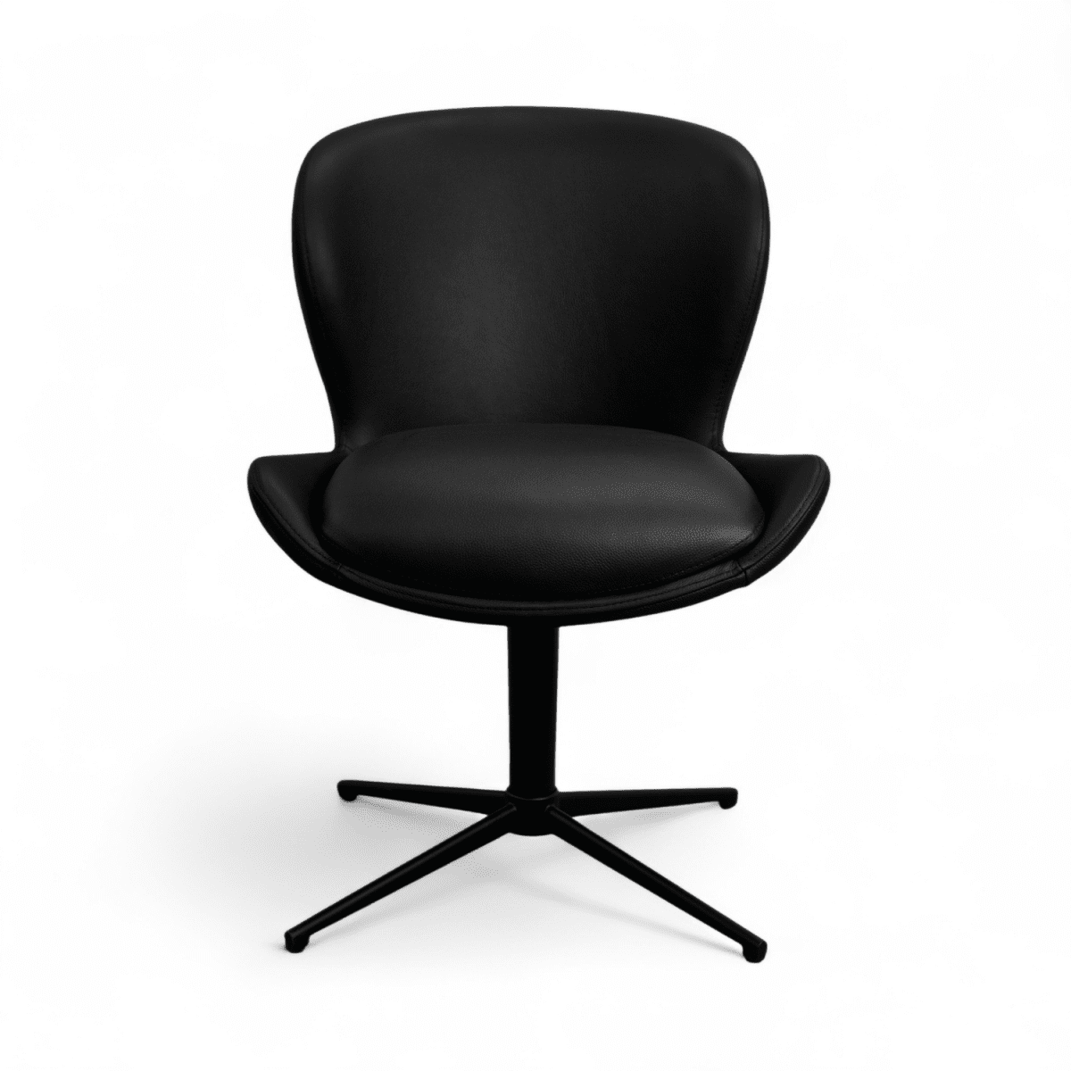 4er Set Esszimmerstühle - Drehbar - Schwarz - FURNHOUSE