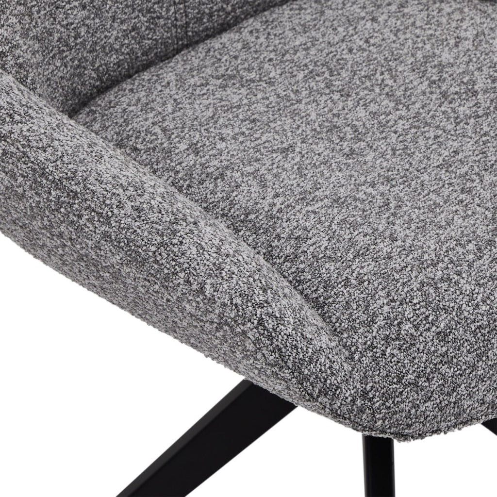 4er Set Esszimmerstühle Helena - Drehbar - Grau - FURNHOUSE