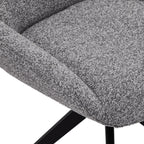 4er Set Esszimmerstühle Helena - Drehbar - Grau - FURNHOUSE