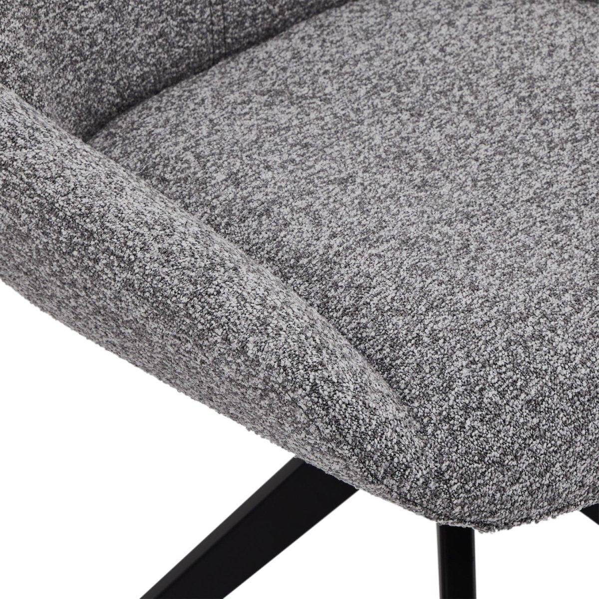 4er Set Esszimmerstühle Helena - Drehbar - Grau - FURNHOUSE