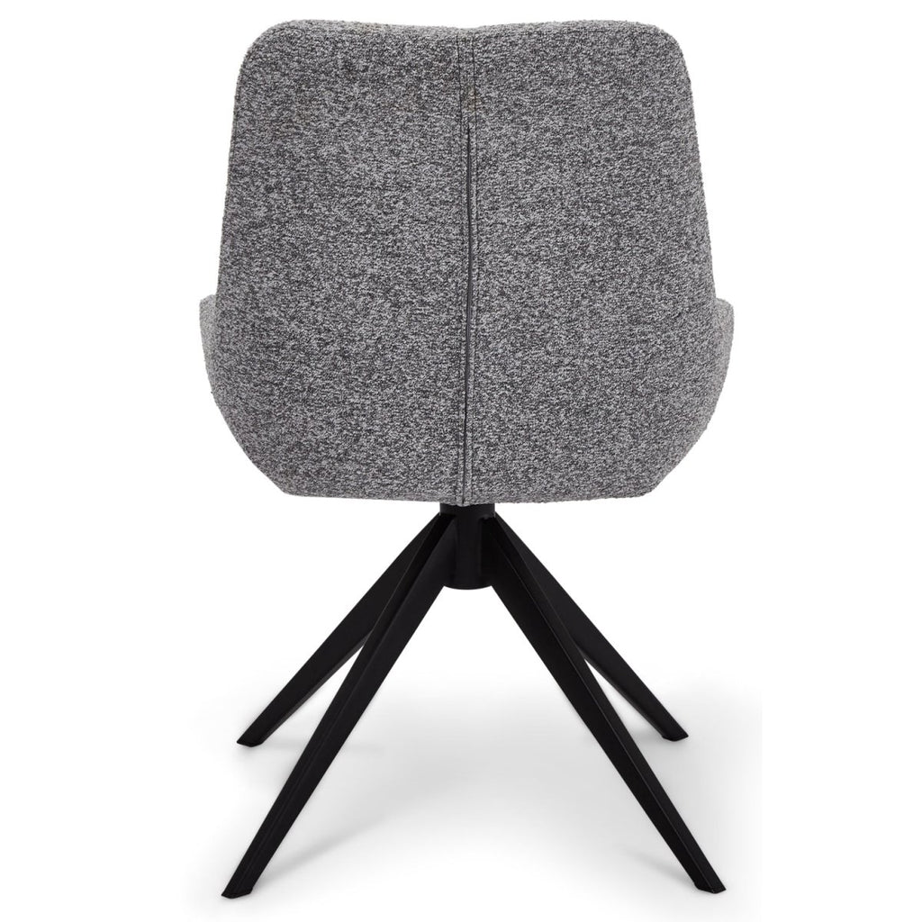 4er Set Esszimmerstühle Helena - Drehbar - Grau - FURNHOUSE