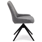 4er Set Esszimmerstühle Helena - Drehbar - Grau - FURNHOUSE