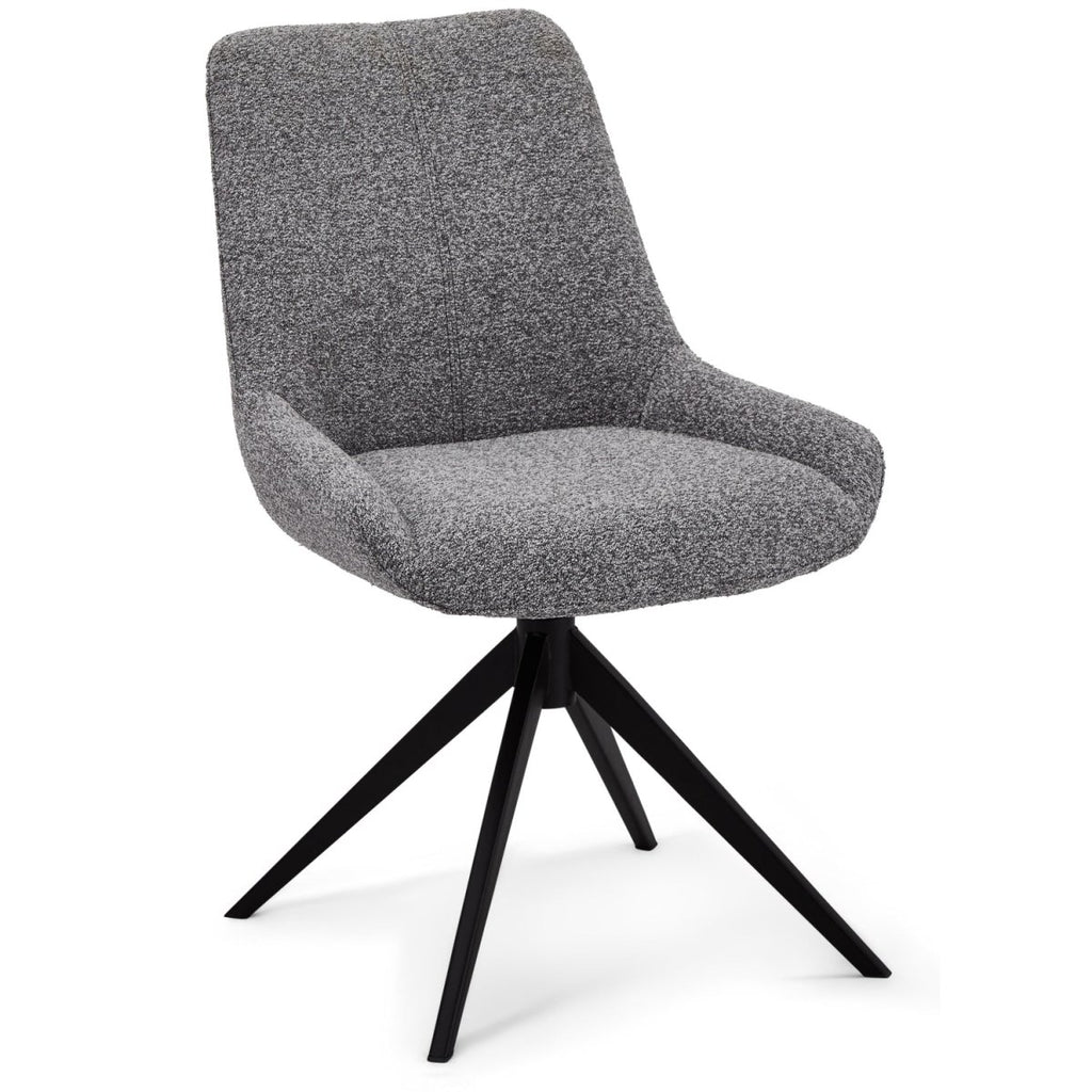 4er Set Esszimmerstühle Helena - Drehbar - Grau - FURNHOUSE