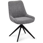 4er Set Esszimmerstühle Helena - Drehbar - Grau - FURNHOUSE