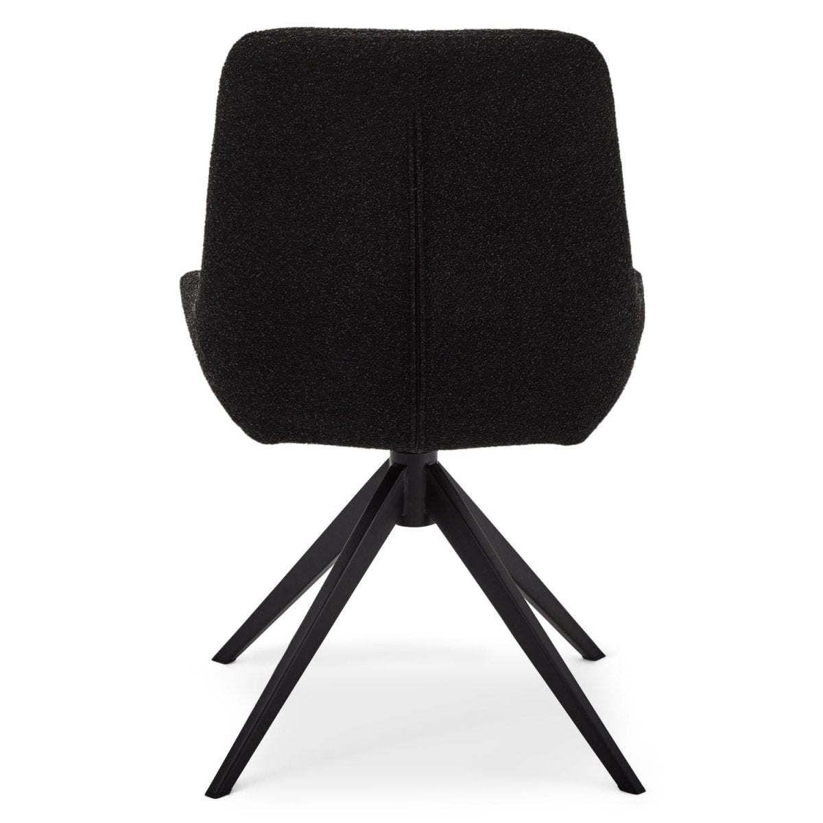 4er Set Esszimmerstühle Helena - Drehbar - Schwarz - FURNHOUSE