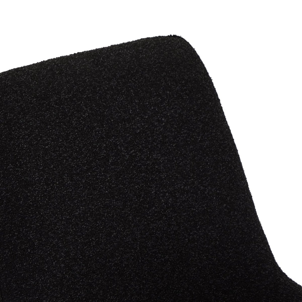 4er Set Esszimmerstühle Helena - Drehbar - Schwarz - FURNHOUSE