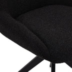 4er Set Esszimmerstühle Helena - Drehbar - Schwarz - FURNHOUSE