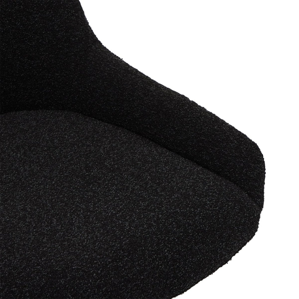 4er Set Esszimmerstühle Helena - Drehbar - Schwarz - FURNHOUSE