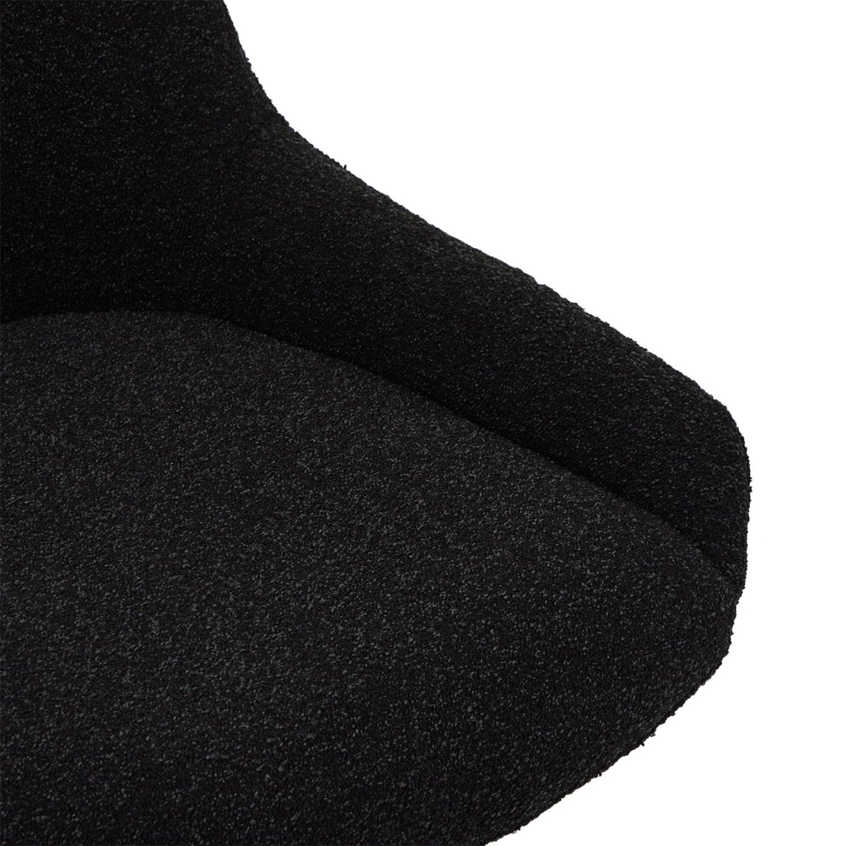 4er Set Esszimmerstühle Helena - Drehbar - Schwarz - FURNHOUSE