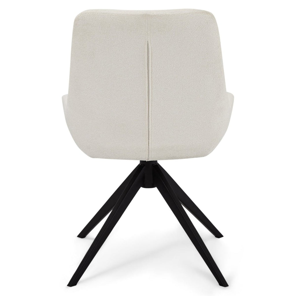 4er Set Esszimmerstühle Helena - Drehbar - Weiß - FURNHOUSE