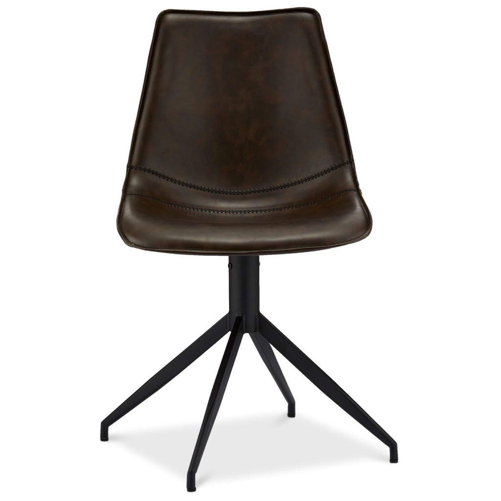 4er Set Esszimmerstühle Isabel - Drehbar - Braun - FURNHOUSE