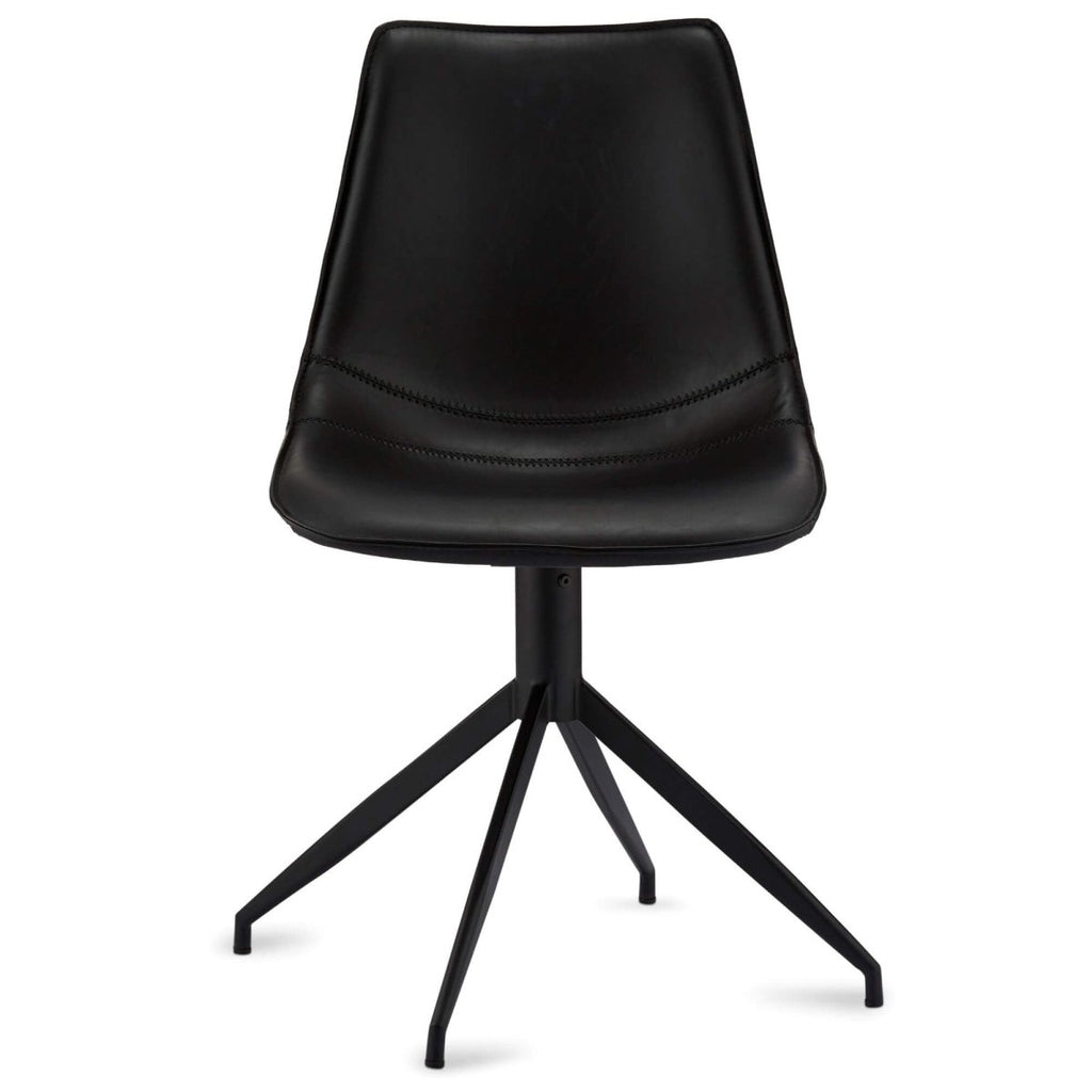 4er Set Esszimmerstühle Isabel - Drehbar - Schwarz - FURNHOUSE