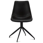 4er Set Esszimmerstühle Isabel - Drehbar - Schwarz - FURNHOUSE