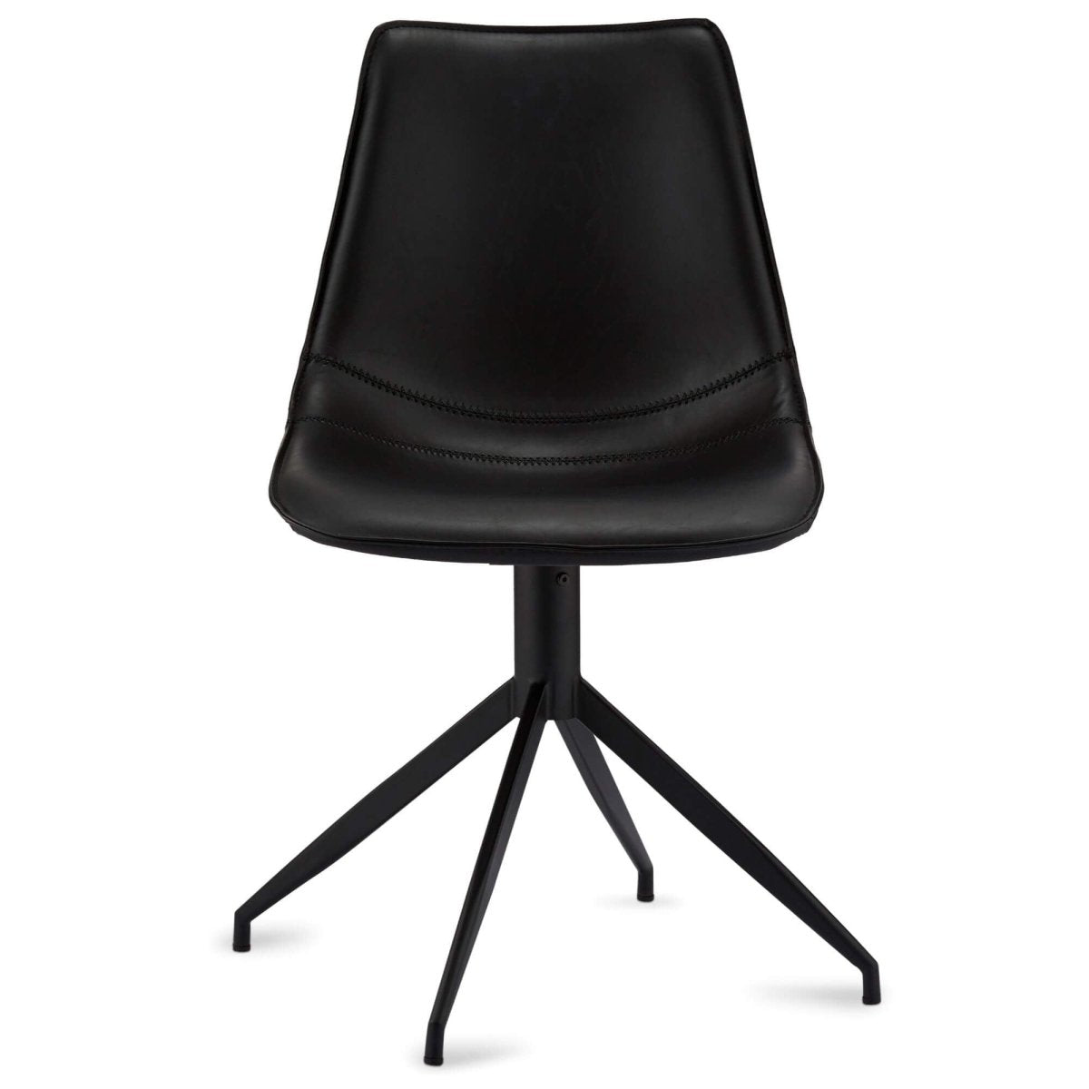 4er Set Esszimmerstühle Isabel - Drehbar - Schwarz - FURNHOUSE