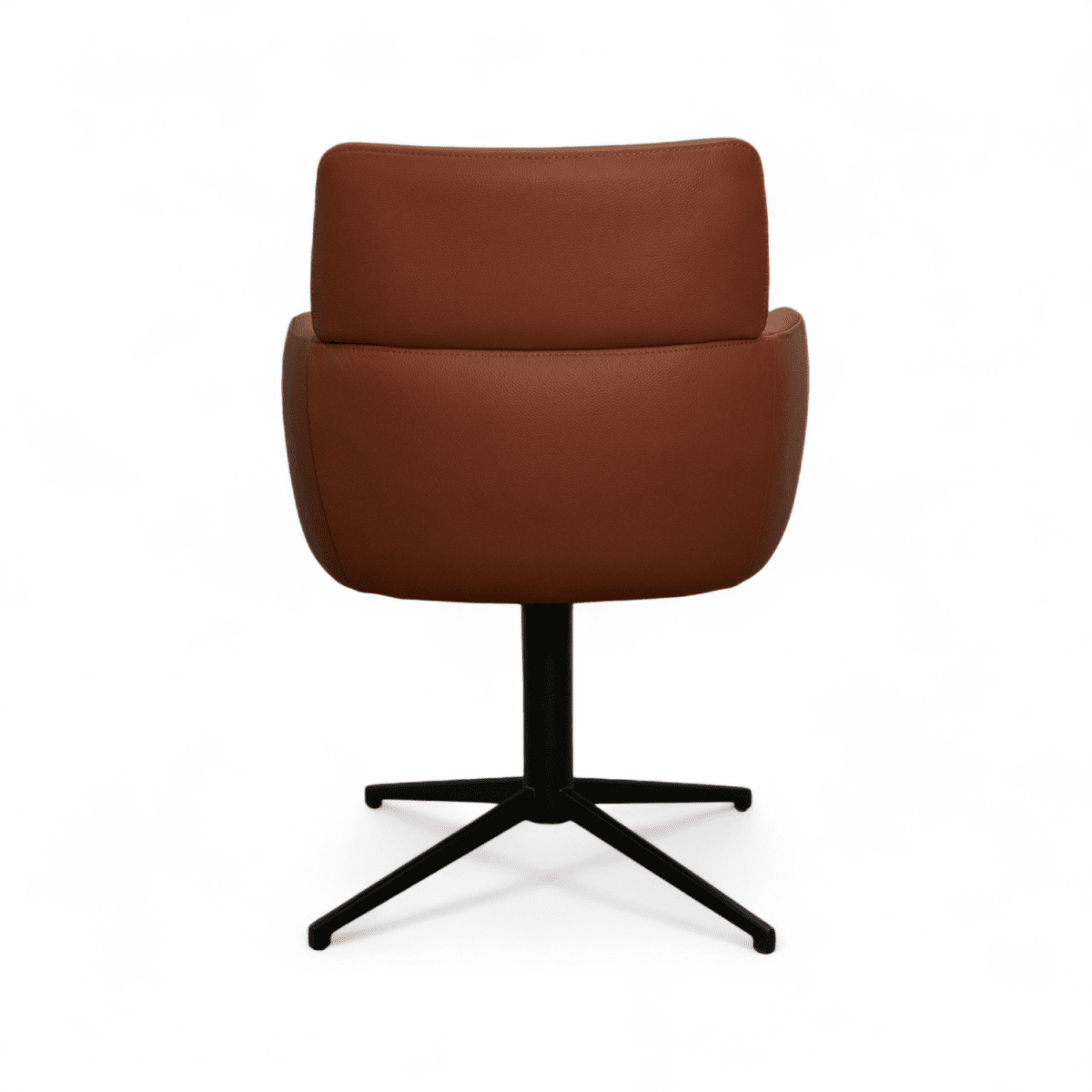 4er Set Esszimmerstühle mit Armlehne - Drehbar - Dunkelbraun - FURNHOUSE