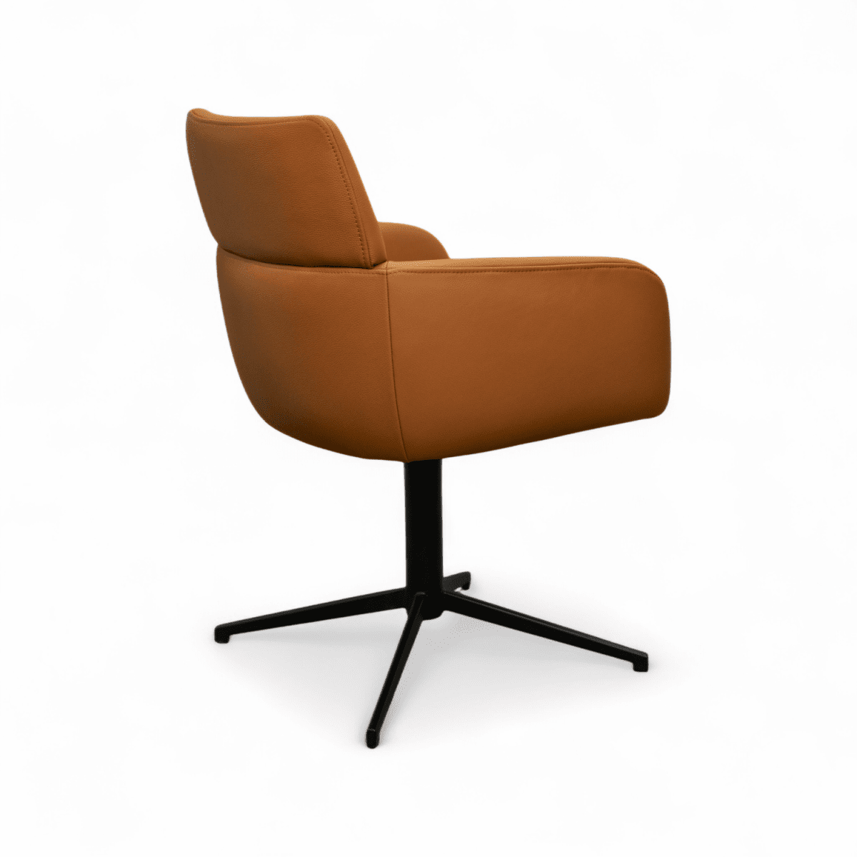 4er Set Esszimmerstühle mit Armlehne - Drehbar - Hellbraun - FURNHOUSE