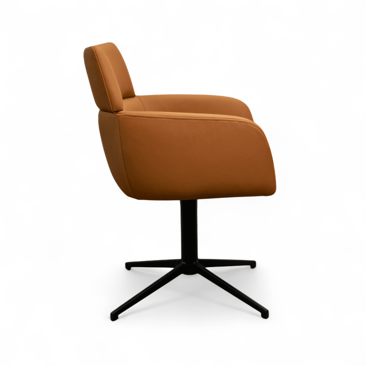 4er Set Esszimmerstühle mit Armlehne - Drehbar - Hellbraun - FURNHOUSE