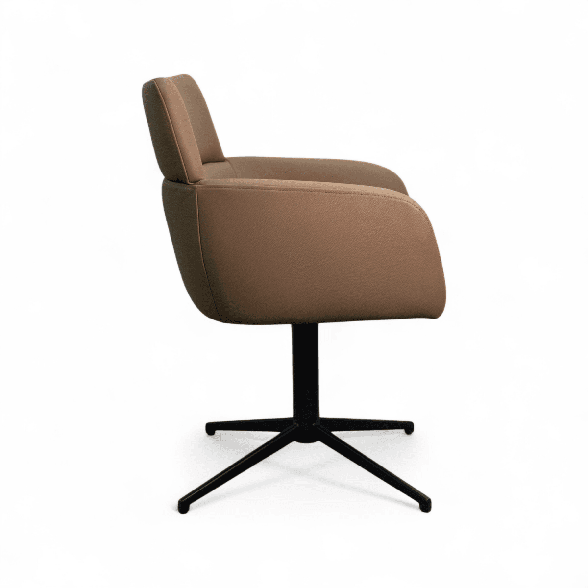 4er Set Esszimmerstühle mit Armlehne - Drehbar - Taupe - FURNHOUSE