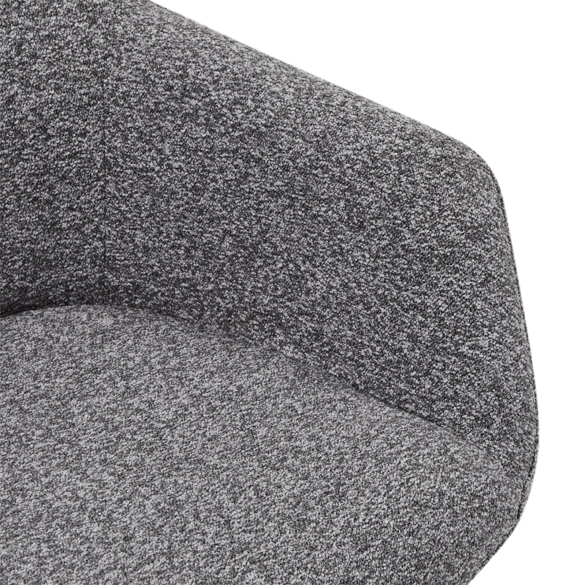 4er Set Esszimmerstühle mit Armlehne Helena - Drehbar - Grau - FURNHOUSE