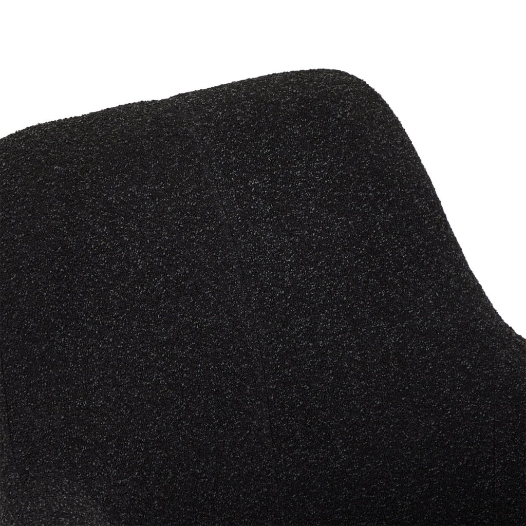 4er Set Esszimmerstühle mit Armlehne Helena - Drehbar - Schwarz - FURNHOUSE