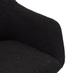 4er Set Esszimmerstühle mit Armlehne Helena - Drehbar - Schwarz - FURNHOUSE