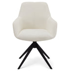 4er Set Esszimmerstühle mit Armlehne Helena - Drehbar - Weiß - FURNHOUSE