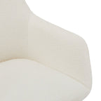 4er Set Esszimmerstühle mit Armlehne Helena - Drehbar - Weiß - FURNHOUSE