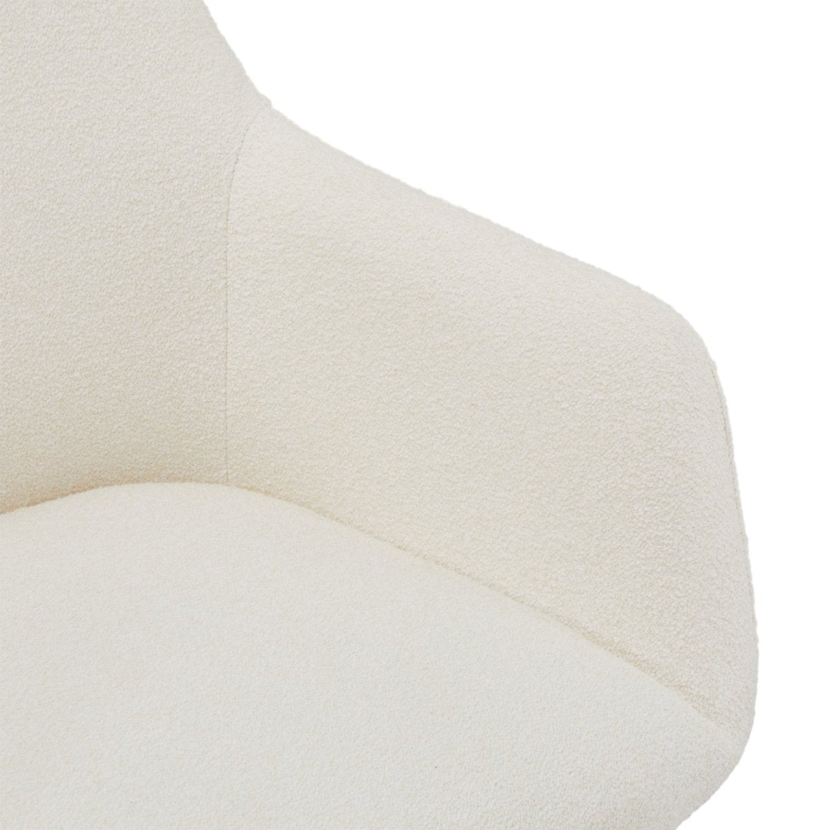 4er Set Esszimmerstühle mit Armlehne Helena - Drehbar - Weiß - FURNHOUSE