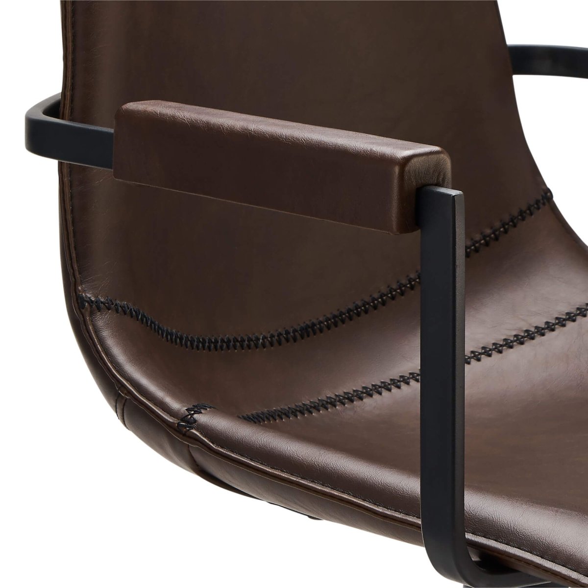 4er Set Esszimmerstühle mit Armlehne Isabel - Drehbar - Braun - FURNHOUSE