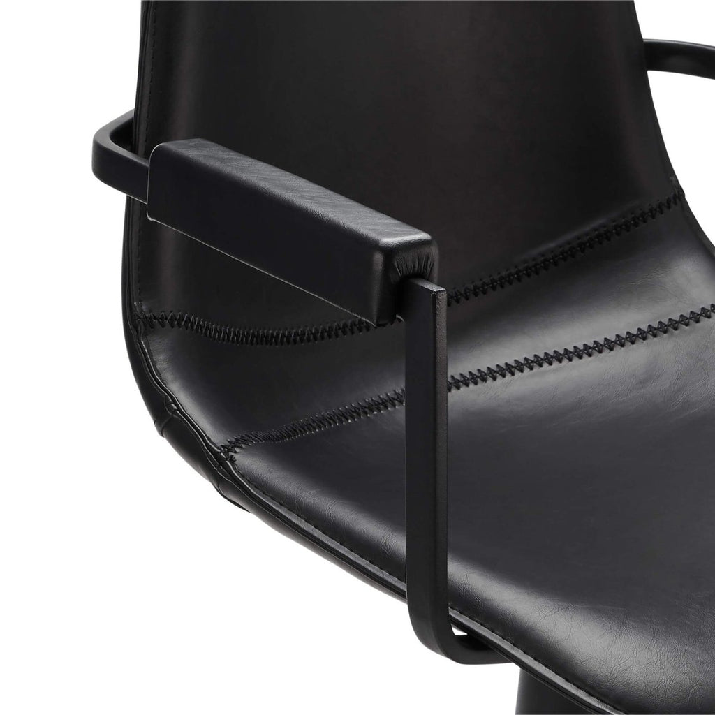 4er Set Esszimmerstühle mit Armlehne Isabel - Drehbar - Schwarz - FURNHOUSE