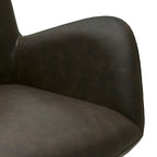 4er Set Esszimmerstühle mit Armlehne Jennifer - Drehbar - Braun - FURNHOUSE