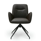 4er Set Esszimmerstühle mit Armlehne Jennifer - Drehbar - Braun - FURNHOUSE