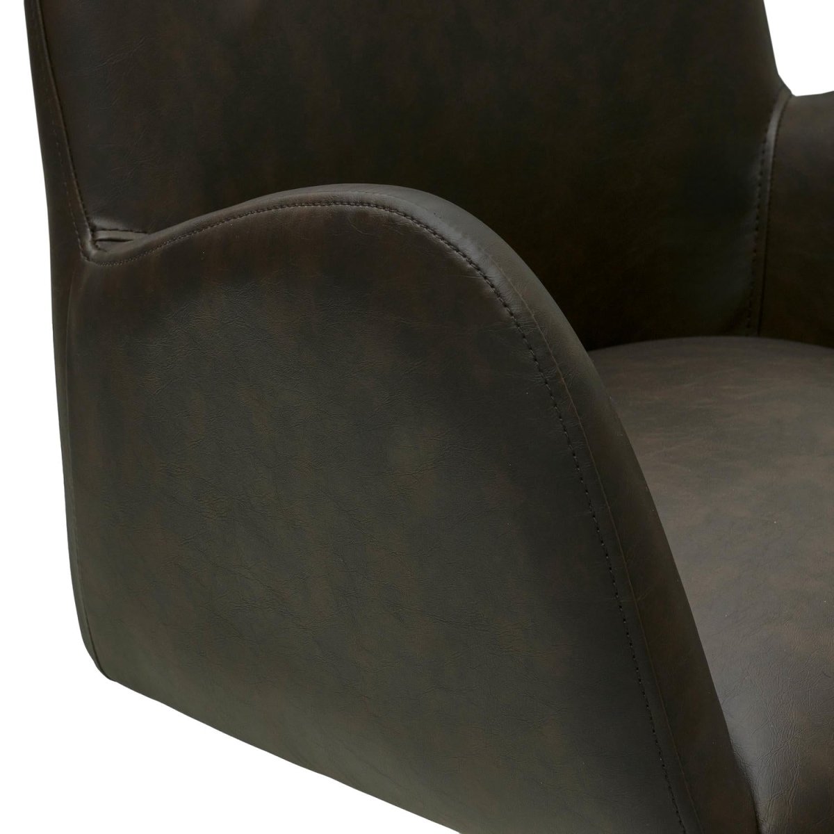 4er Set Esszimmerstühle mit Armlehne Jennifer - Drehbar - Braun - FURNHOUSE