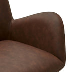 4er Set Esszimmerstühle mit Armlehne Jennifer - Drehbar - Cognac Braun - FURNHOUSE