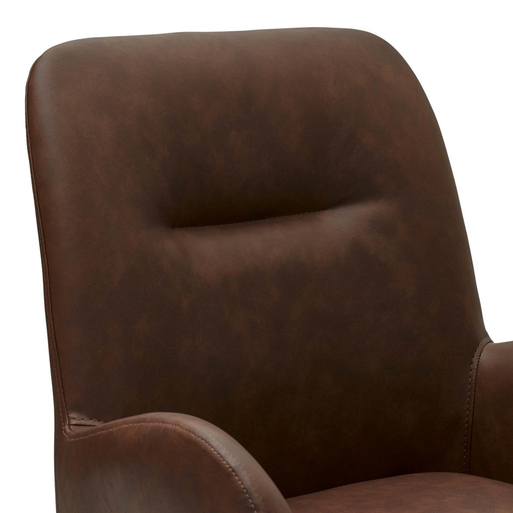 4er Set Esszimmerstühle mit Armlehne Jennifer - Drehbar - Cognac Braun - FURNHOUSE