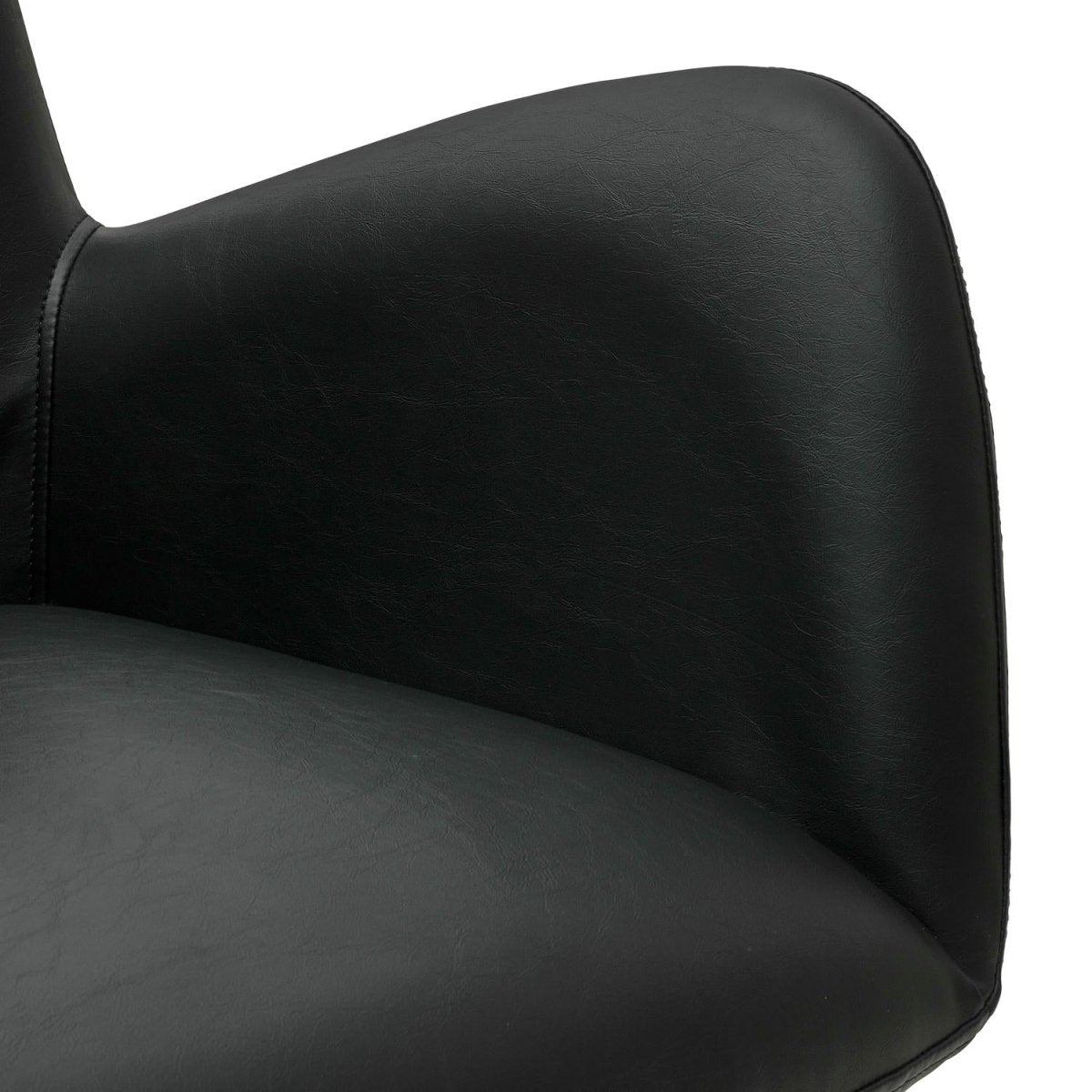 4er Set Esszimmerstühle mit Armlehne Jennifer - Drehbar - Schwarz - FURNHOUSE