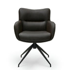 4er Set Esszimmerstühle mit Armlehne Jessica - Drehbar - Braun - FURNHOUSE