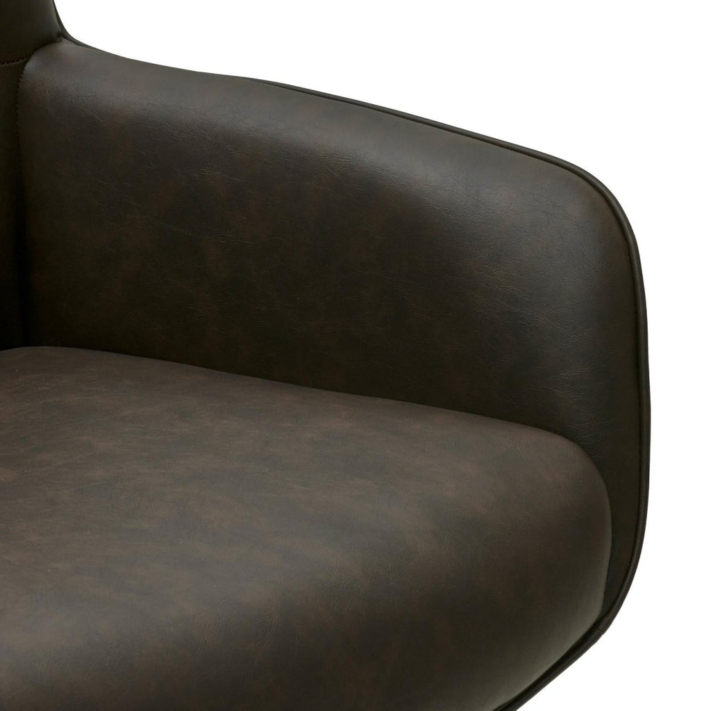 4er Set Esszimmerstühle mit Armlehne Jessica - Drehbar - Braun - FURNHOUSE