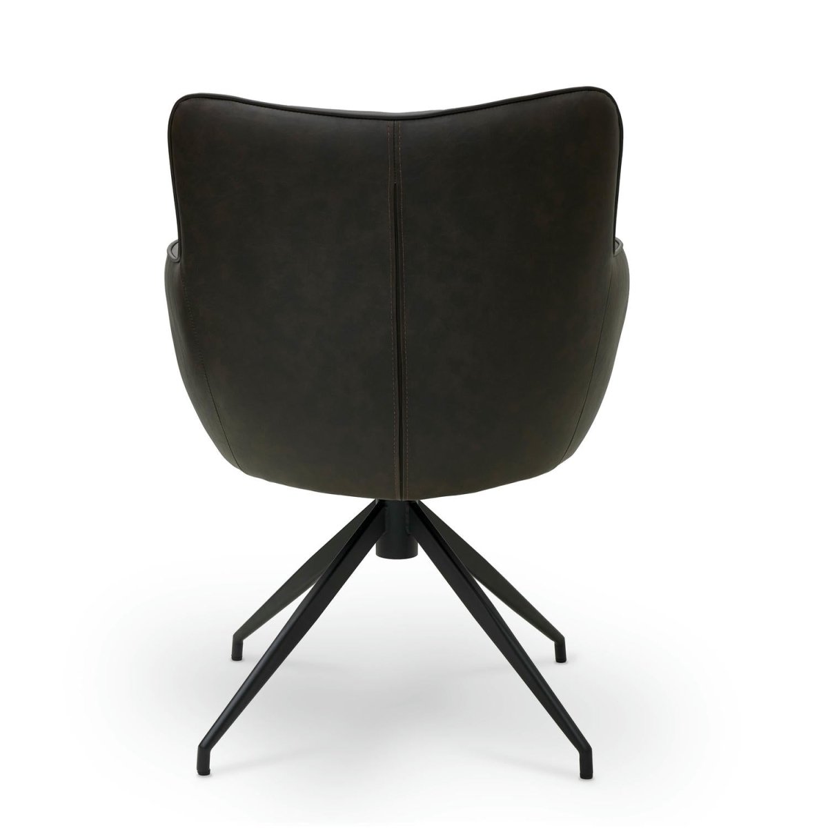 4er Set Esszimmerstühle mit Armlehne Jessica - Drehbar - Braun - FURNHOUSE