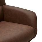 4er Set Esszimmerstühle mit Armlehne Jessica - Drehbar - Cognac Braun - FURNHOUSE